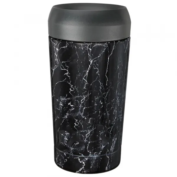 Kubek Termiczny Black Marble Ceramiczny - stalowy, ceramiczny, z grawerem - Root7