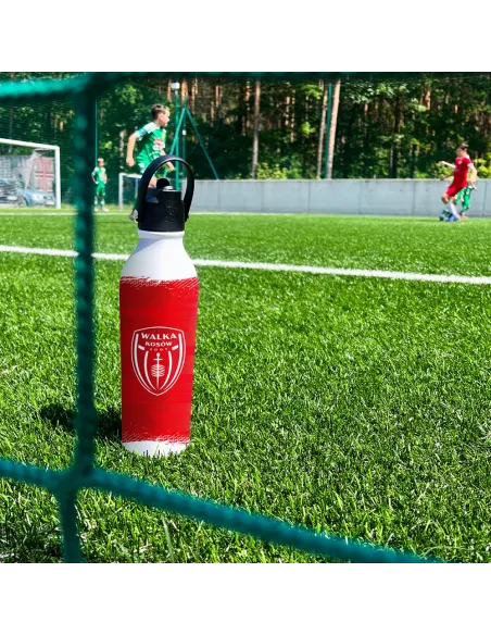 Walka Kosów - Bidon Sportowy termiczny na wodę czerwony personalizowane - Root7