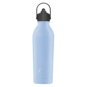 Zestaw Sportowy: Butelka termiczna i korek ze słomką Powder Coated Duck Egg Blue personalizowane - Root7 2