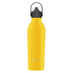 Zestaw Sportowy: Butelka termiczna i korek ze słomką Powder Coated Yellow personalizowane - Root7 2