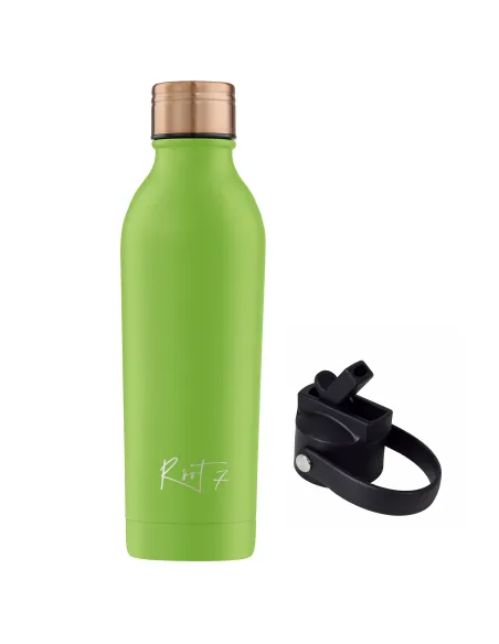 Sports kit: Thermal bottle and Sport Lid wit straw Powder Coated Avocado Green