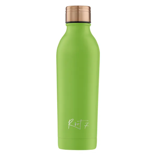 Zestaw Sportowy: Butelka termiczna i korek ze słomką Powder Coated Avocado Green personalizowane - Root7