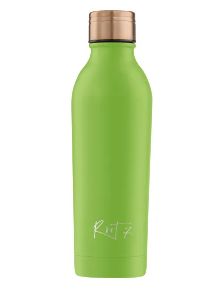 Zestaw Sportowy: Butelka termiczna i korek ze słomką Powder Coated Avocado Green personalizowane - Root7