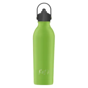 Zestaw Sportowy: Butelka termiczna i korek ze słomką Powder Coated Avocado Green personalizowane - Root7 2