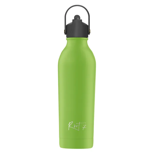Sports kit: Thermal bottle and Sport Lid wit straw Powder Coated Avocado Green