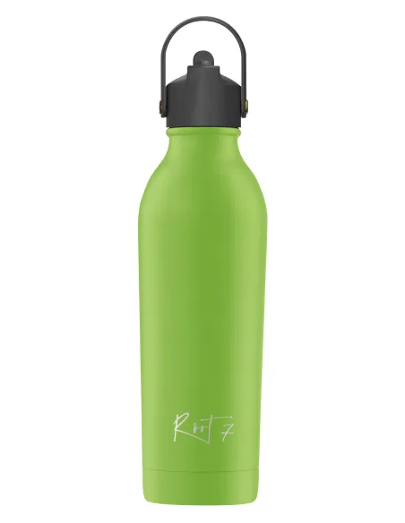 Zestaw Sportowy: Butelka termiczna i korek ze słomką Powder Coated Avocado Green personalizowane - Root7