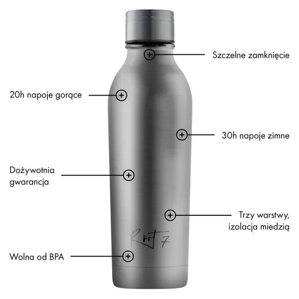 Butelka termiczna Just Steel personalizowane - Root7