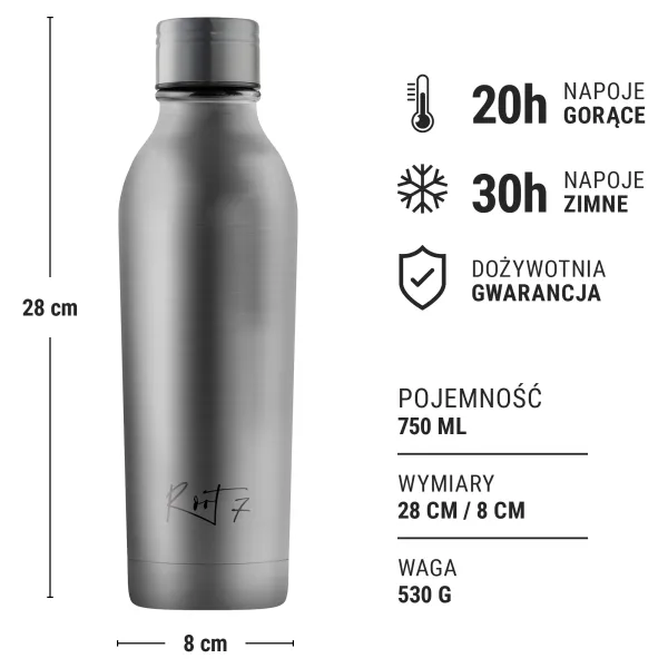 Butelka termiczna Just Steel personalizowane - Root7