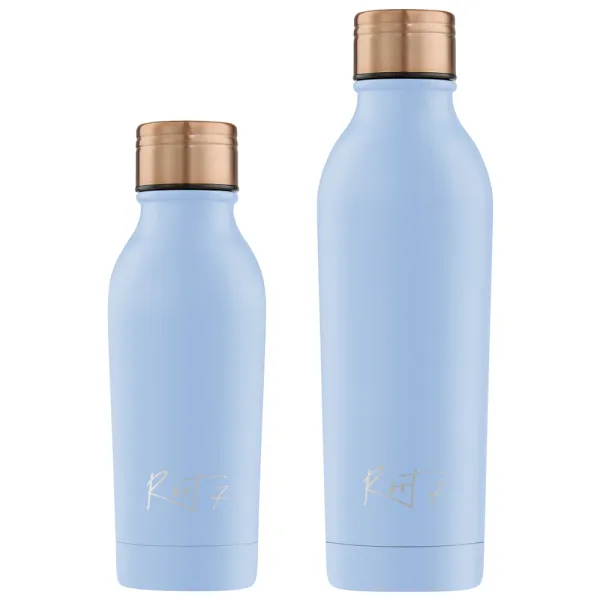 Zestaw butelek 350ml i 500ml serii Duck Egg Blue personalizowane - Root7