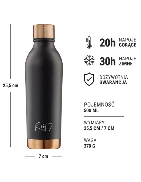 FC Lesznowola - Bidon Sportowy termiczny na wodę personalizowane - Root7