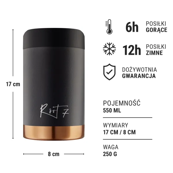 Pojemnik na żywność Powder Coated Millennial Pink personalizowane - Root7