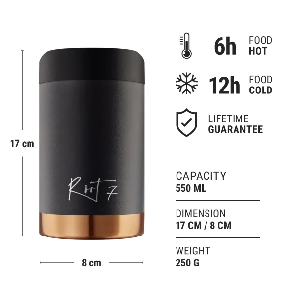 Pojemnik na żywność Powder Coated Millennial Pink personalizowane - Root7
