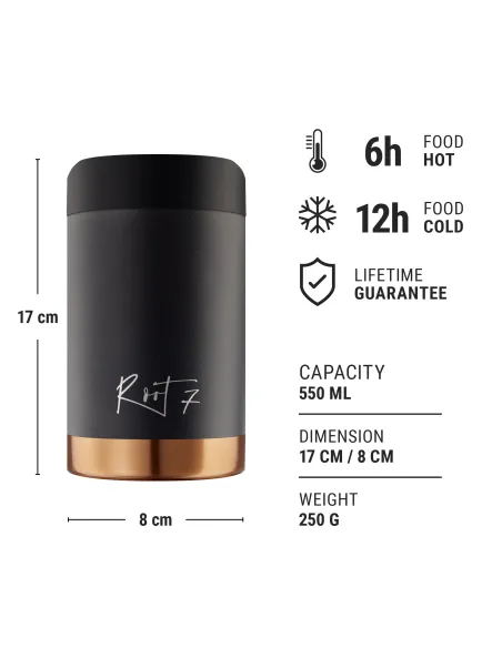 Pojemnik na żywność Powder Coated Millennial Pink personalizowane - Root7