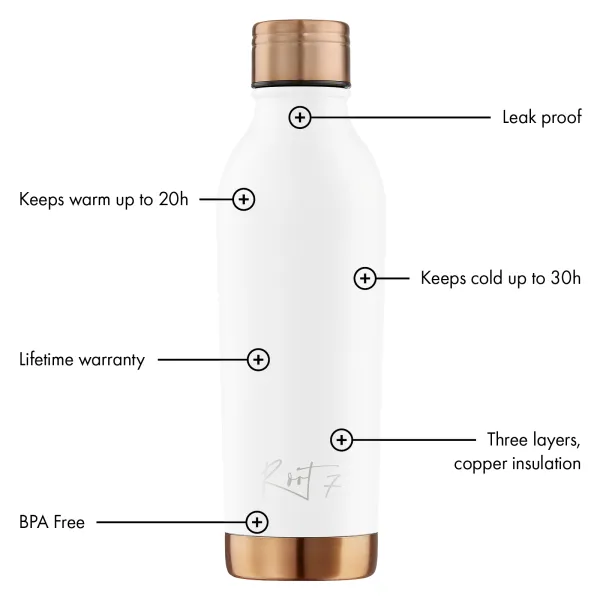 Butelka termiczna VIP White Split personalizowane - Root7