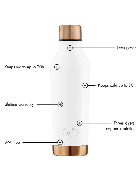 Butelka termiczna VIP White Split personalizowane - Root7
