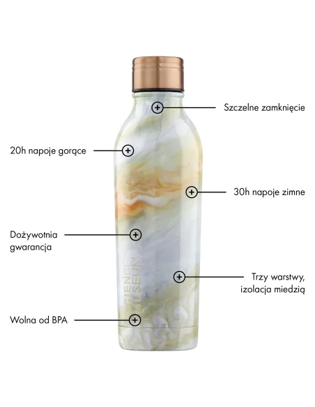 Science Museum Jupiter Marble - stalowa, personalizowana, z grawerem - Root7