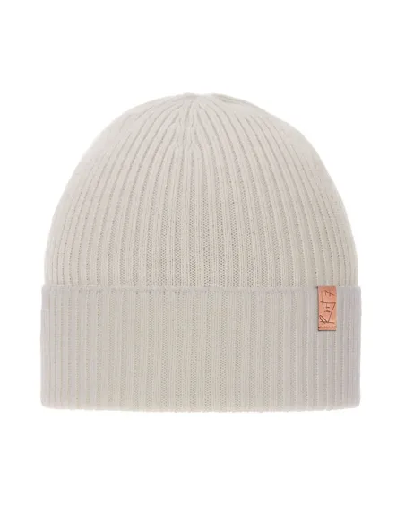Czapka jesienna Creamy White, 100% Merino personalizowane - Root7