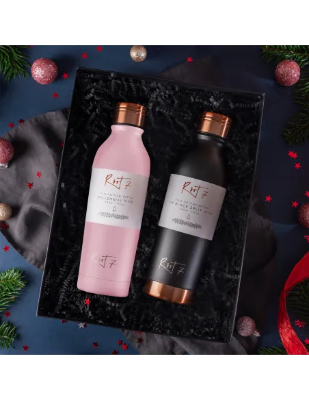 SET FOR THEM - 2x BOTTLE 500ml PINK & BLACK