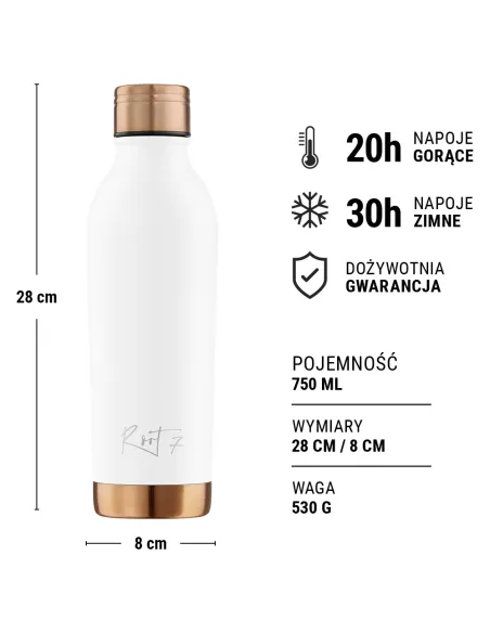 Butelka termiczna VIP White Split personalizowane - Root7