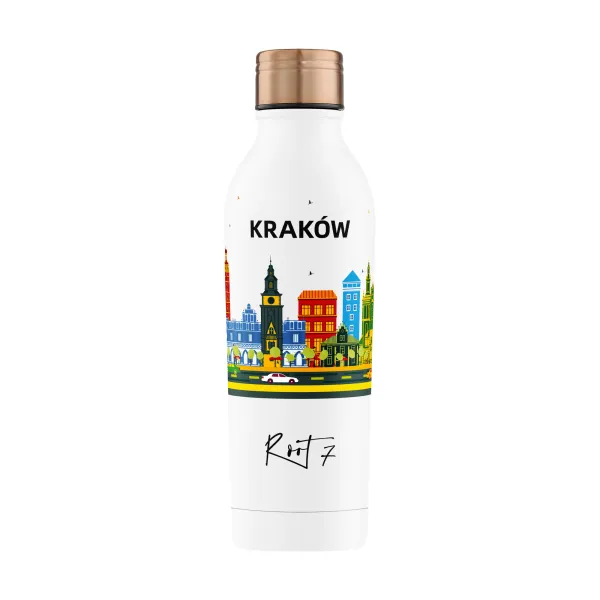Butelka termiczna Jungle Base - stalowa, personalizowana, z grawerem - Root7