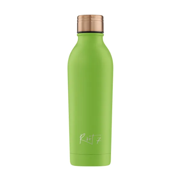 Butelka termiczna Powder Coated Avocado Green - stalowa, personalizowana, z grawerem - Root7