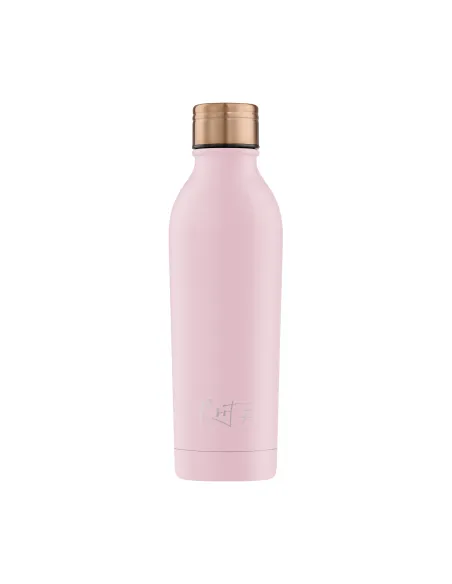 Różowa butelka termiczna Powder Coated Millennial Pink personalizowane - Root7