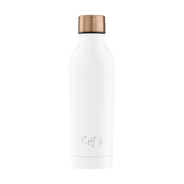 Biała butelka termiczna Powder Coated White Split personalizowane - Root7