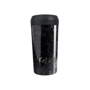 Travel cup Black Marble - stalowy, ceramiczny, z grawerem - Root7 2