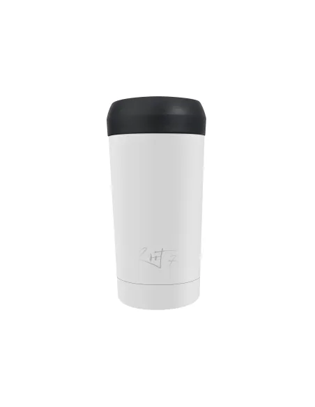 Travel cup Sandstone Grey - stalowy, ceramiczny, z grawerem - Root7