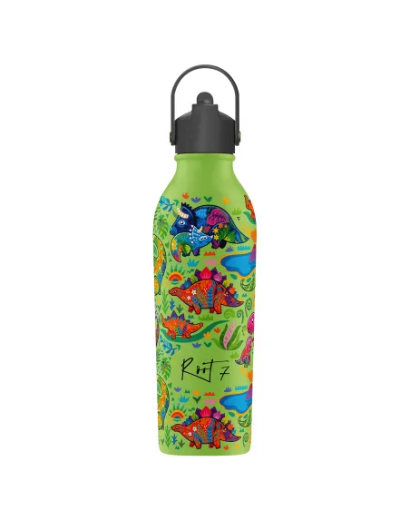 Root7 Safari Thermoflasche für Kinder mit Sportverschluss