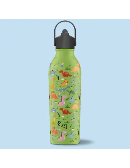 Butelka termiczna Dino Friends z korkiem sportowym personalizowane - Root7