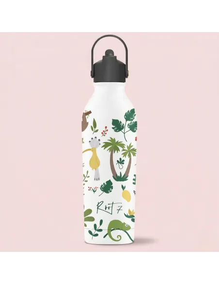 Butelka Termiczna White Jungle z Korkiem Sportowym personalizowane - Root7