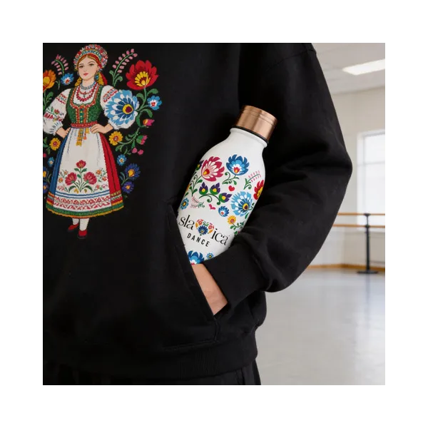 OneBottle Slavica Dance Powder Coated White with a Sports Cap