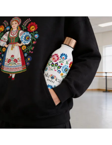 OneBottle Slavica Dance Powder Coated White with a Sports Cap