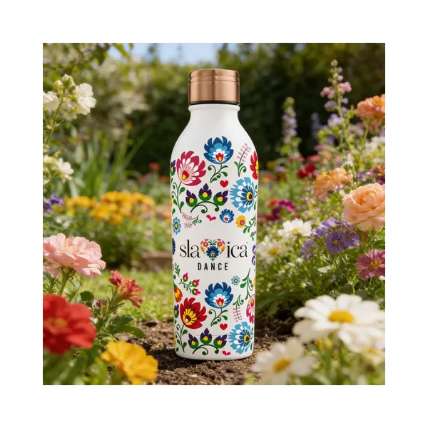 OneBottle Slavica Dance Powder Coated White with a Sports Cap