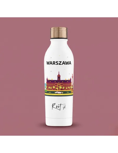 Butelka termiczna Jungle Base - stalowa, personalizowana, z grawerem - Root7