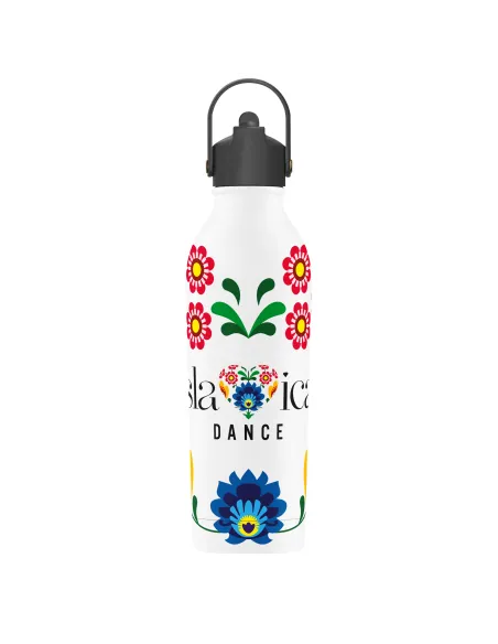 BUTELKA TERMICZNA SLAVICA DANCE 2 POWDER COATED WHITE personalizowane - Root7