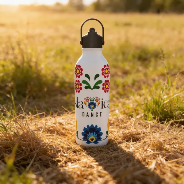 OneBottle Slavica Dance Powder Coated White 2 with a Sports Cap