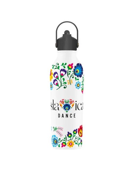 BUTELKA TERMICZNA SLAVICA DANCE 3 POWDER COATED WHITE personalizowane - Root7
