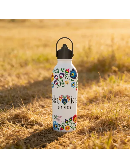 OneBottle Slavica Dance Powder Coated White 3 with a Sports Cap