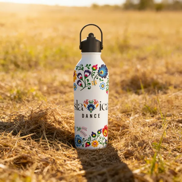 OneBottle Slavica Dance Powder Coated White 3 with a Sports Cap