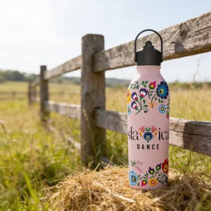 BUTELKA TERMICZNA SLAVICA DANCE 3 POWDER COATED MILLENNIAL PINK personalizowane - Root7 2