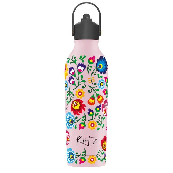 BUTELKA TERMICZNA SLAVICA DANCE 3 POWDER COATED MILLENNIAL PINK personalizowane - Root7