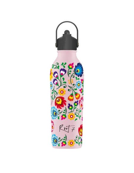BUTELKA TERMICZNA SLAVICA DANCE 3 POWDER COATED MILLENNIAL PINK personalizowane - Root7