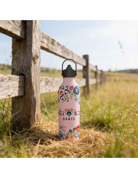 OneBottle Slavica Dance Powder Coated Millennial Pink 3 with a Sports Cap