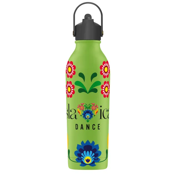 BUTELKA TERMICZNA SLAVICA DANCE 2 POWDER COATED AVOCADO GREEN personalizowane - Root7