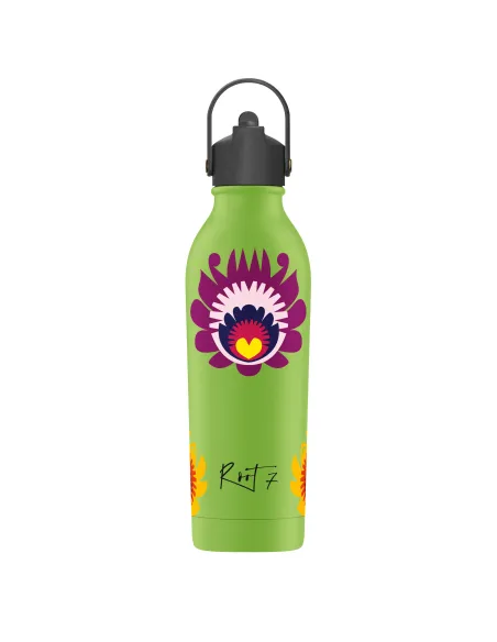 OneBottle Slavica Dance Powder Coated Avocado Green 2 with a Sports Cap