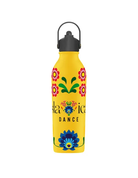 BUTELKA TERMICZNA SLAVICA DANCE 2 POWDER COATED YELLOW personalizowane - Root7