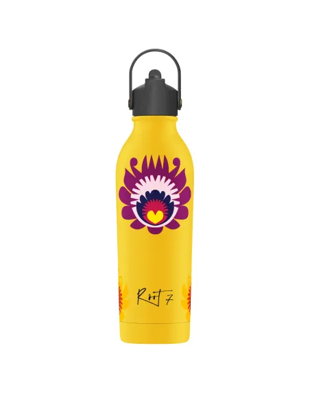 OneBottle Slavica Dance Powder Coated Yellow 2 with a Sports Cap
