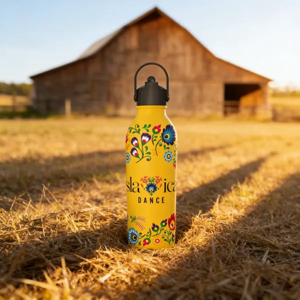 OneBottle Slavica Dance Powder Coated Yellow 3 with a Sports Cap